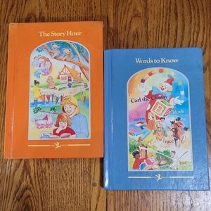 Vintage 1969 Child Horizons Books Set of 2 The Story Hour Words To Know